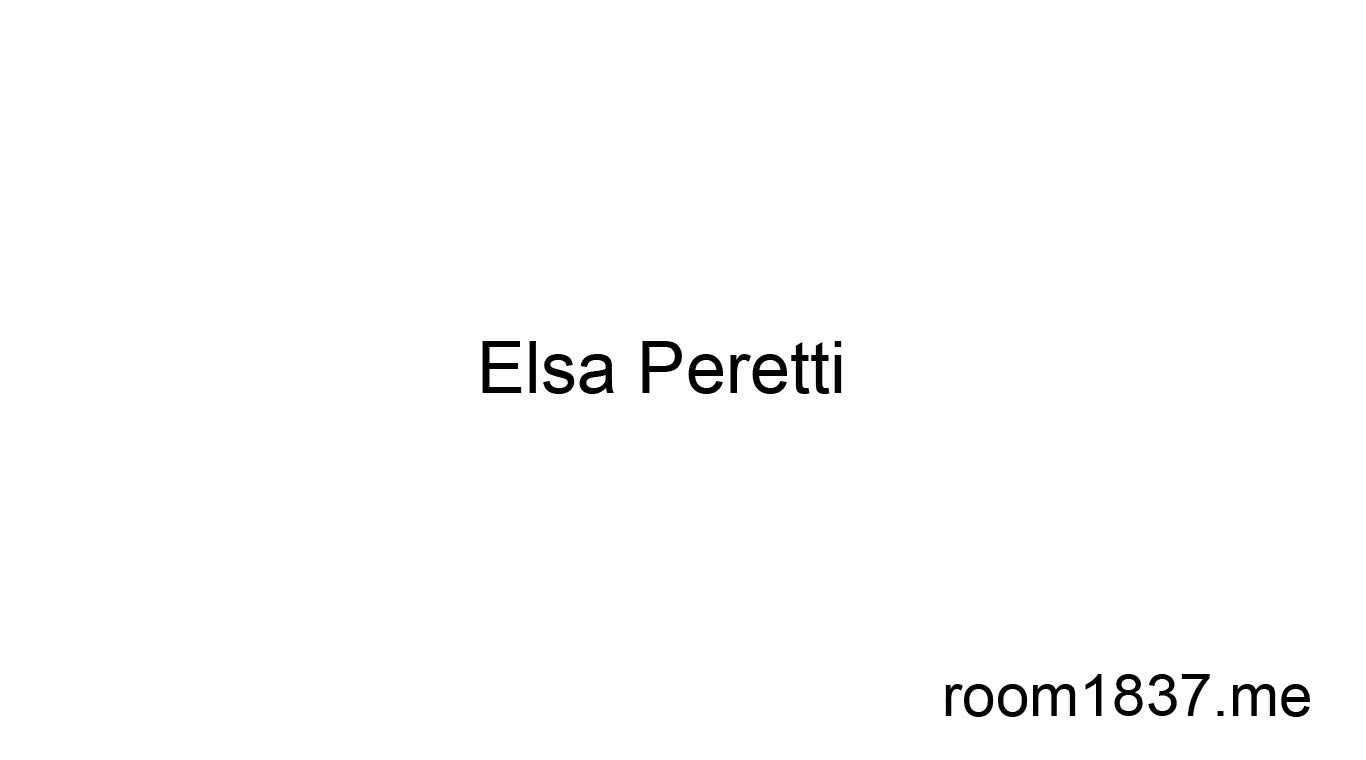 【日本で最も認知されているティファニーのデザイナー】エルサ・ペレッティ ｜ Elsa Peretti